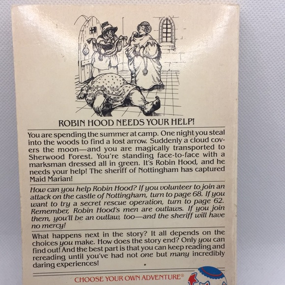 Choose Your Own Adventure #47 Outlaws Of Sherwood Forest by Ellen Kushner 1st Ed - Picture 4 of 8